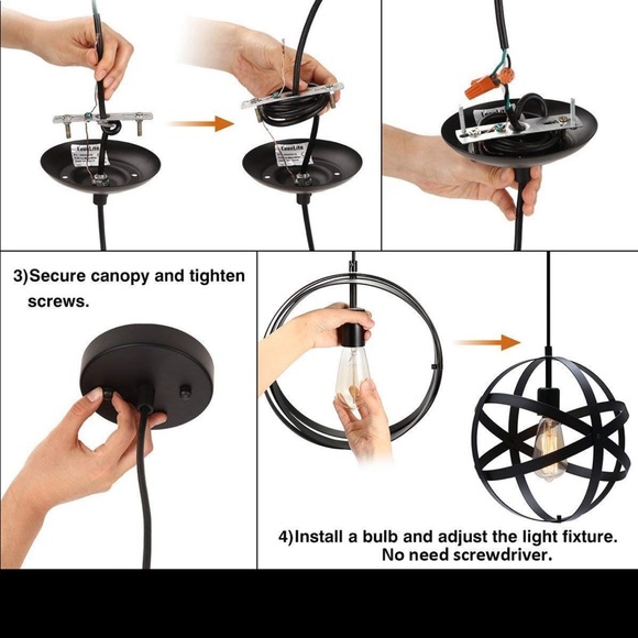 ✨Vintage industrial pendant light set of 2!! ✨ - Picture 7 of 7